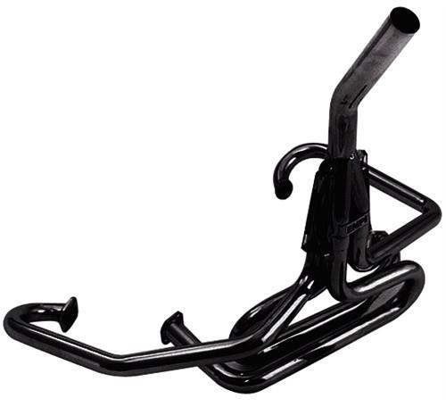 Comp Exhaust, 1 1/2" w/Straight Stinger, Black - AA Performance Products
