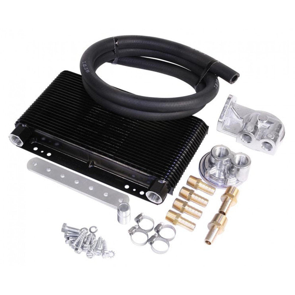 48-Plate Oil Cooler Kit w/Bypass Adapter - AA Performance Products