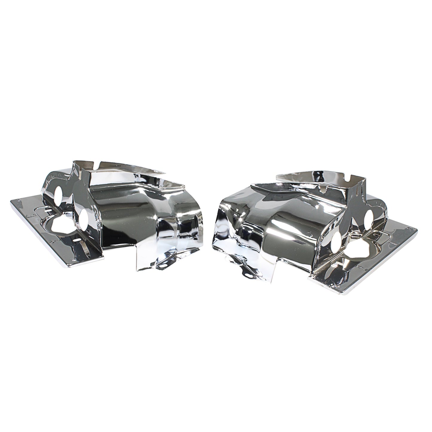 Chrome Single Port Head Tin (Pair) - AA Performance Products