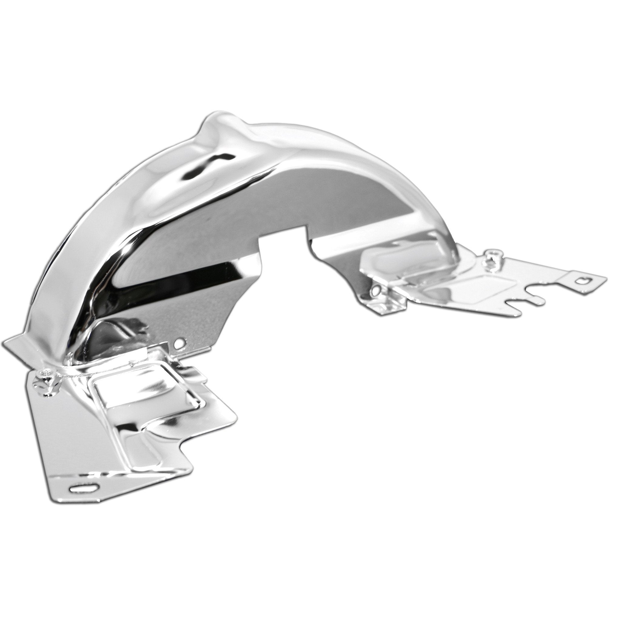 Chrome Crank Pulley Breast Plate Tin - AA Performance Products