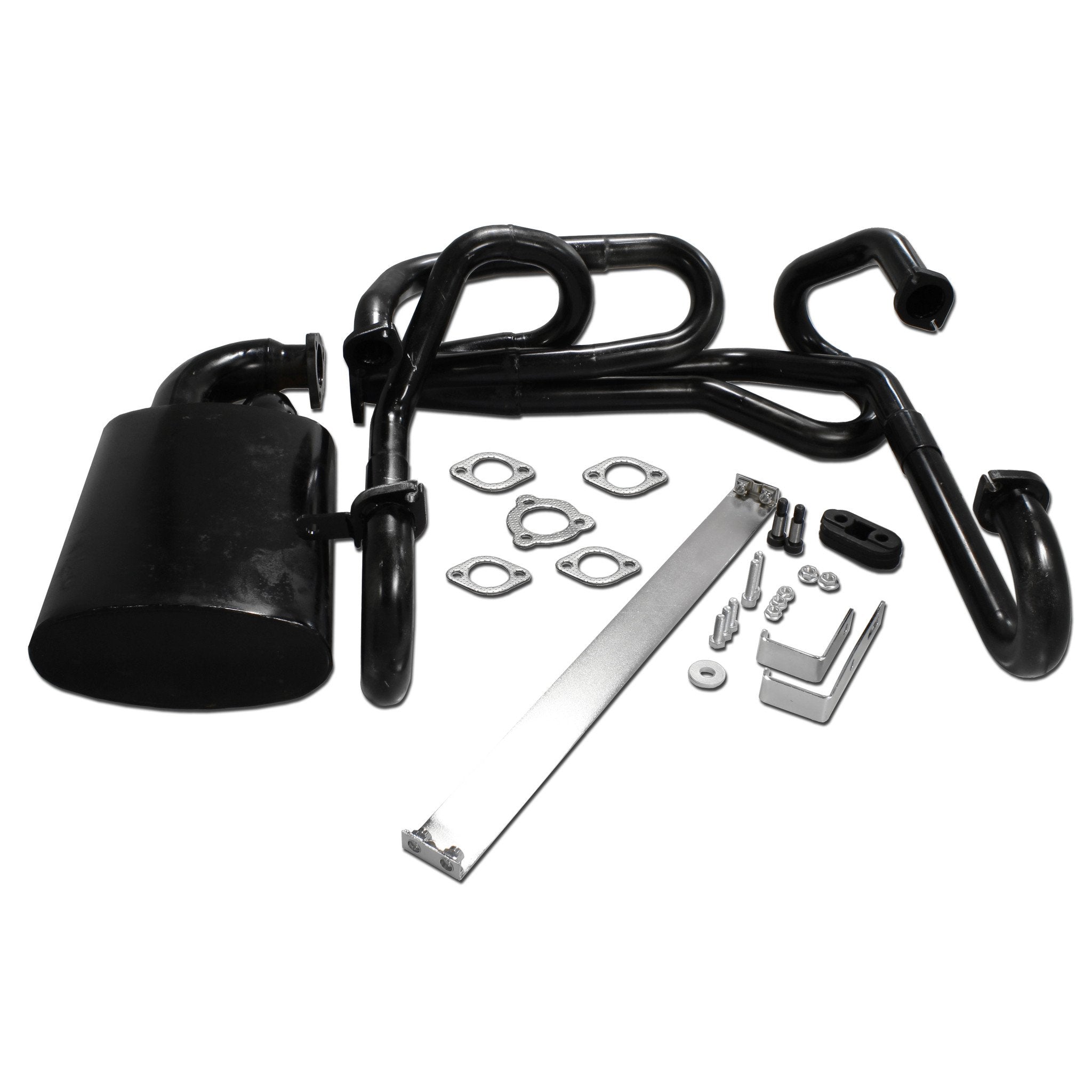 AA Sidewinder Exhaust System, 1 1/2" W/Muffler - AA Performance Products