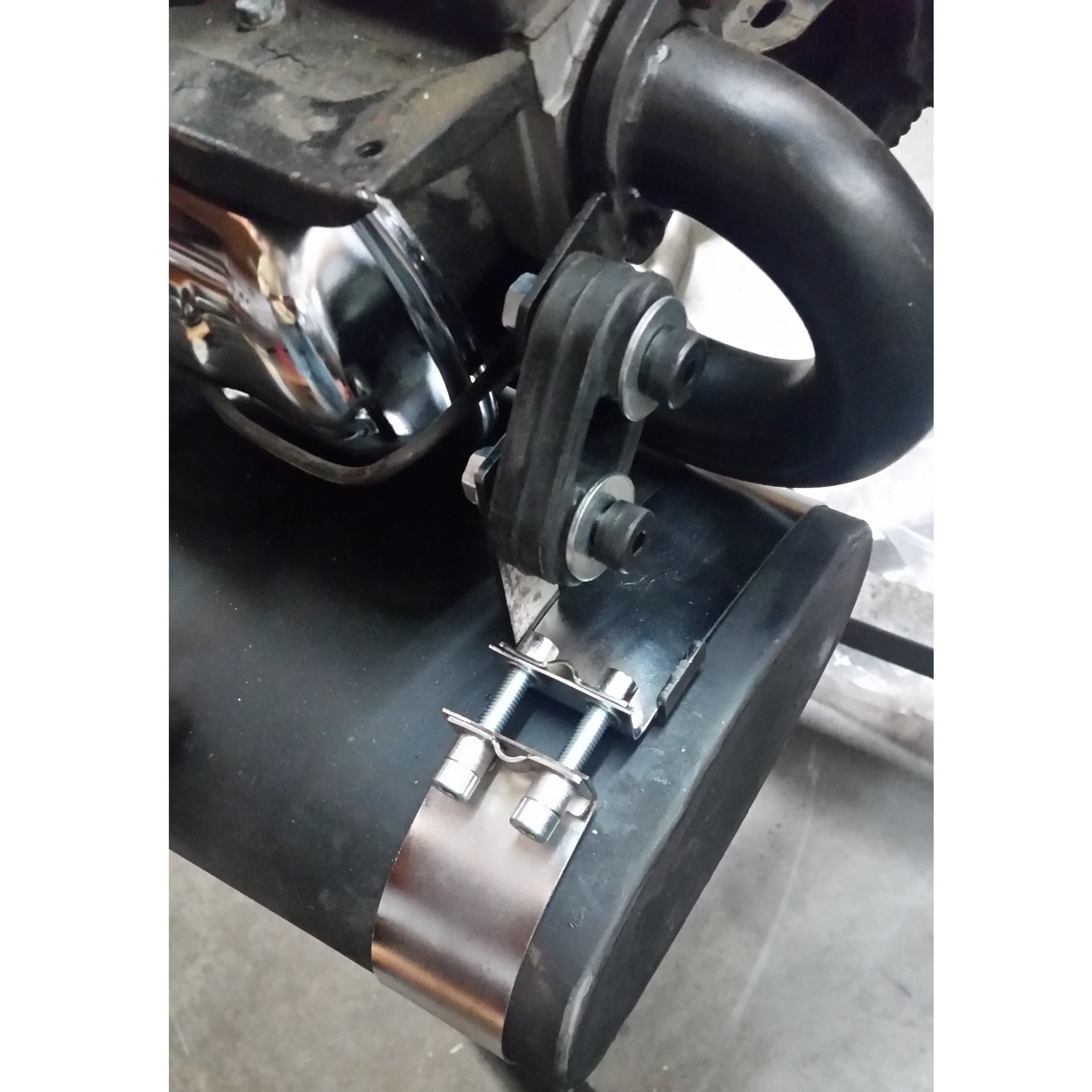 Complete 1 5/8" Stainless Steel Sidewinder Style Exhaust