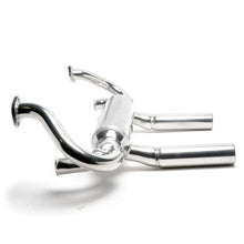 Tri Mil Exhaust, Euro 2-Tip, Dropped Tip, w/o Heat Risers, Ceramic Coated - AA Performance Products