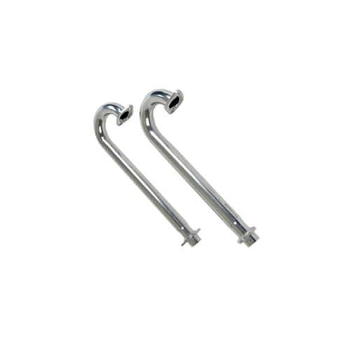 1-5/8" J-Tubes for Merged Header, Ceramic Coated, Pair