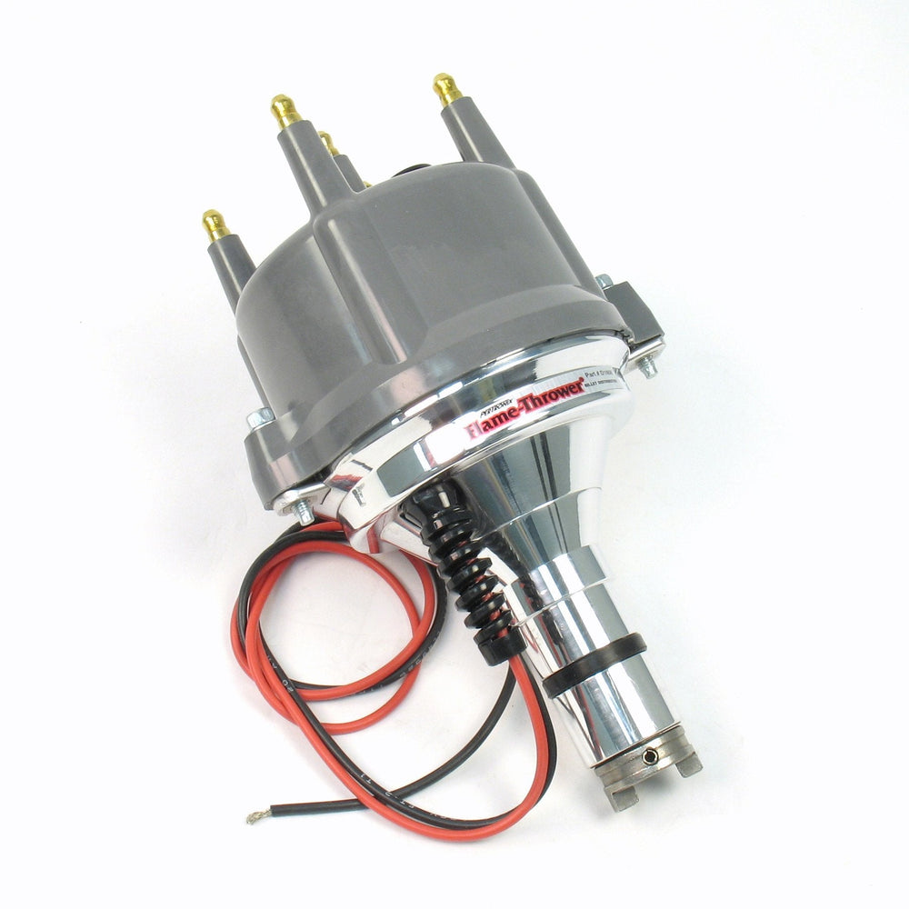 Pertronix Flame-Thrower Billet Distributor, w/Grey Cap and Ignitor Electronic Ignition - AA Performance Products